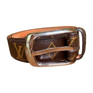 Authentic Louis Vuitton Monogram Leather Belt – Size 90/36